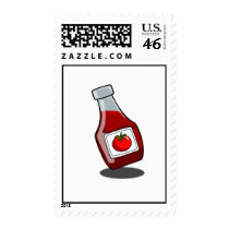 Cartoon Ketchup Bottle Postage