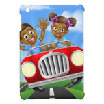 Cartoon Kids Driving Car iPad Mini Case