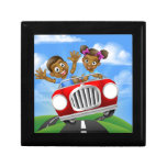 Cartoon Kids Driving Car Jewelry Box