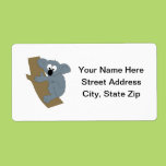 Cartoon Koala Shipping Labels