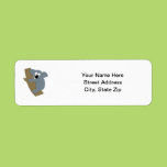 Cartoon Koala Custom Return Address Label
