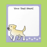Cartoon Labrador Retriever Memo Notepads
