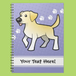 Cartoon Labrador Retriever Notebook