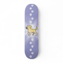 Cartoon Labrador Retriever Skate Deck