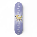 Cartoon Labrador Retriever Skate Deck