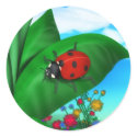 Cartoon Lady Bug stickers by gravityx9 Cartoon Lady Bug stickers