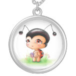 Cartoon Ladybug Girl Necklace