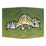 Cartoon Leopard Gecko Vinyl Binder