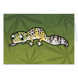 Cartoon Leopard Gecko Card