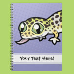 Cartoon Leopard Gecko Notebooks