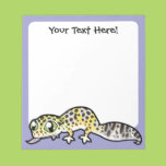 Cartoon Leopard Gecko Memo Pad