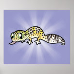 Cartoon Leopard Gecko posters