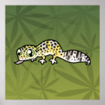 Cartoon Leopard Gecko posters