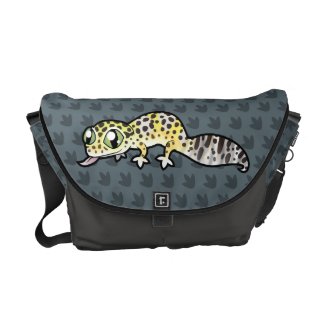 Cartoon Leopard Gecko Messenger Bag Cute Cartoon Leopard Gecko Messenger Bag