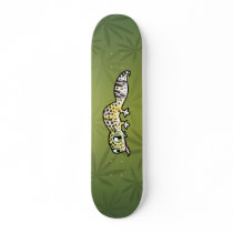 Cartoon Leopard Gecko Skateboard