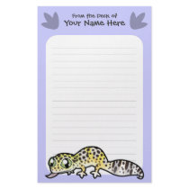 Cartoon Leopard Gecko Stationery