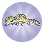 Cartoon Leopard Gecko Stickers