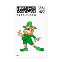 Cartoon Leprechaun postage