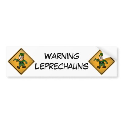 Leprechaun With Sign