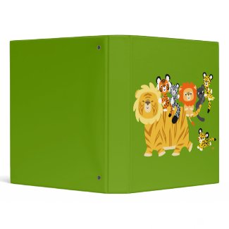Cartoon Liger and Friends Binder binder