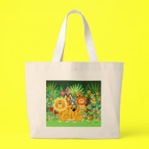 Cartoon Liger and Friends custom bag