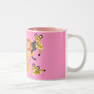 Cartoon Liger and Friends mug mug