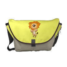 cartoon lion courier bag