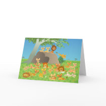 Cartoon Lion Family greeting card by Lioness_Graphics Cartoon Lion Family greeting card