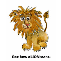 Cartoon Lion Get into Alignment T shirt