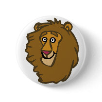 Cartoon Lion Head buttons