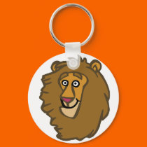 Cartoon Lion Head keychains