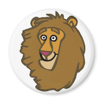 Cartoon Lion Head magnets by nassosvakalis Cartoon Lion Head magnets