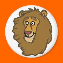 Cartoon Lion Head magnets