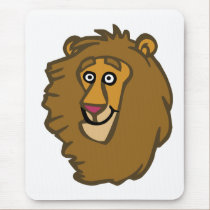 Cartoon Lion Head mousepads