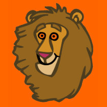 Cartoon Lion Head t-shirts
