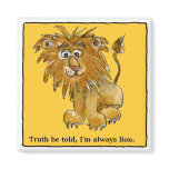 Cartoon Lion Personalized Magnets
