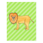 Cartoon Lion. Post Card