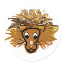 Cartoon Lion stickers