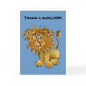 Cartoon Lion Thank You Cards
