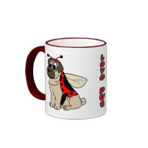Cartoon Love Pug Mug