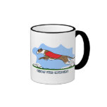 Cartoon Lure Coursing Whippet Coffee Mugs