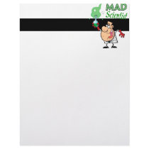 cartoon mad scientist customized letterhead