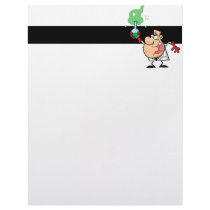 cartoon mad scientist with potion custom letterhead