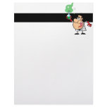 cartoon mad scientist with potion custom letterhead