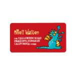 Cartoon Magic Dragon Halloween Address Labels