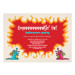 Cartoon Magic Dragons Fire Halloween Party Invite