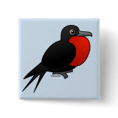 Customizable Magnificent Frigatebird Square Button