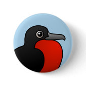 Customizable Magnificent Frigatebird Round Button