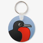 Customizable Magnificent Frigatebird Round Keychain