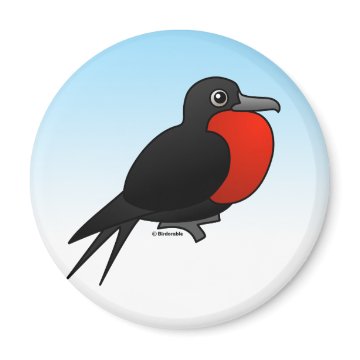 Customizable Magnificent Frigatebird Round Magnet < Birdorable Birds < Birdorable